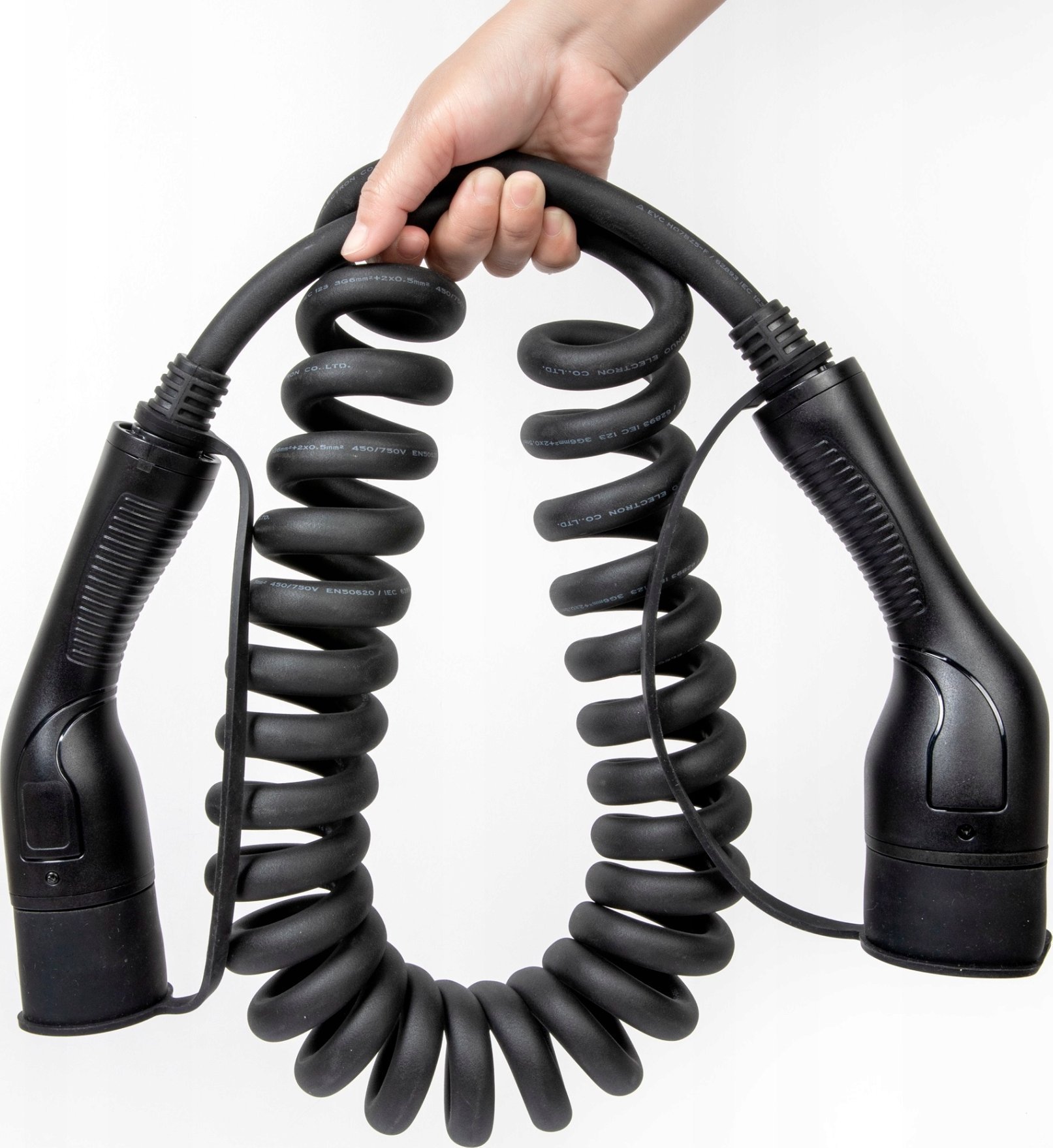 Kabllo karikimi për vetura elektrike Defenzo Spiro AC11 Type 2, 11kW, 5m, e zezë