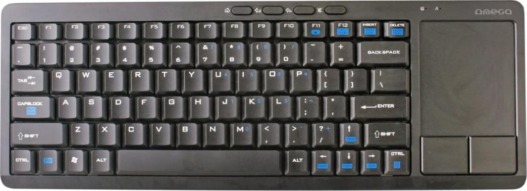 Tastierë Omega OKB004B, wireless, US, e zezë