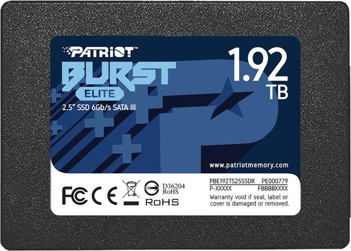 Disk SSD Patriot Burst Elite 1.9, 2TB, 2.5" SATA III