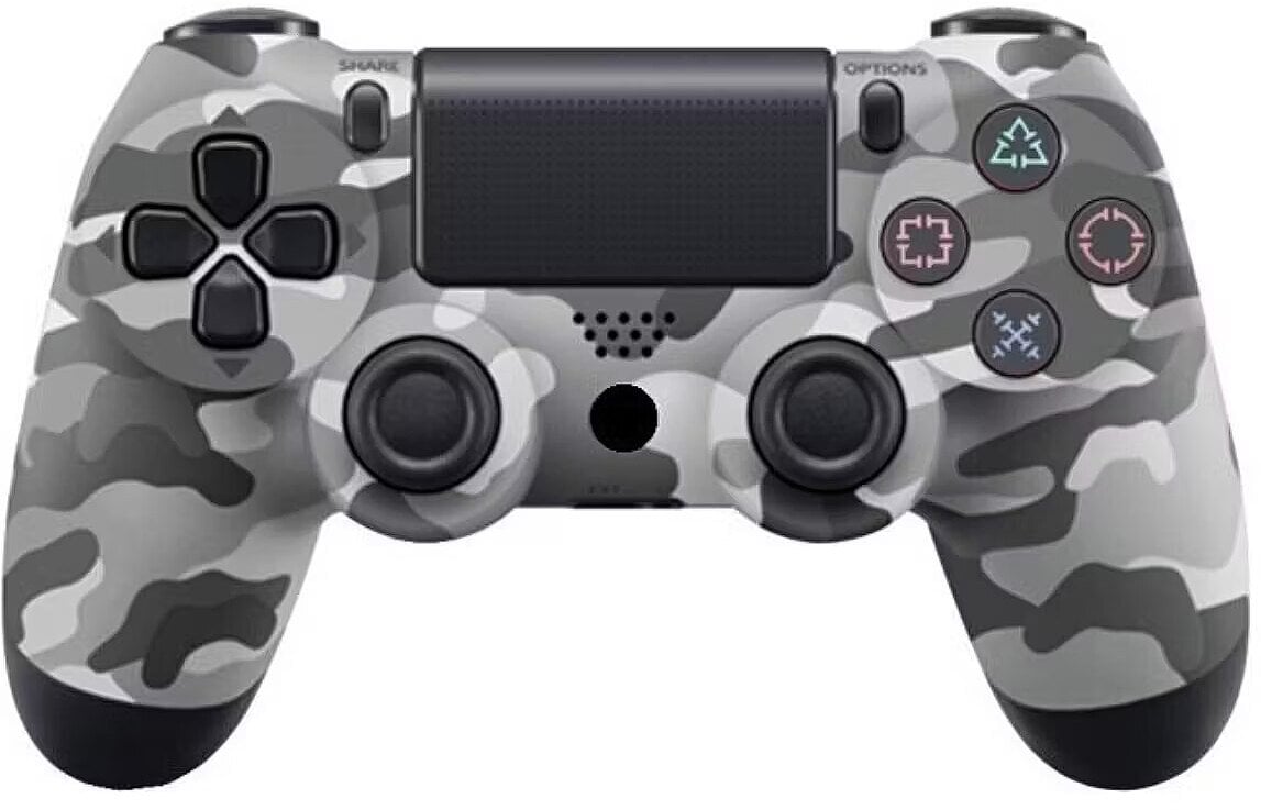 Gamepad Roger PlayStation DualShock 4 V2, me kabllo, kamuflazh gri