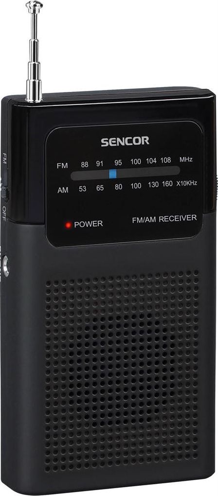 Radio portative Sencor SRD 1100B, FM AM, kompakte, e zezë