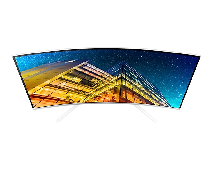Monitor Samsung 590 UR591C, 31.5", 3840 x 2160, 4K Ultra HD, 60 Hz, i bardhë