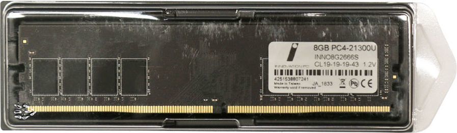 Memorie Innovation PC DDR4, 8 GB, 2666 MHz, CL19, 4251538807241