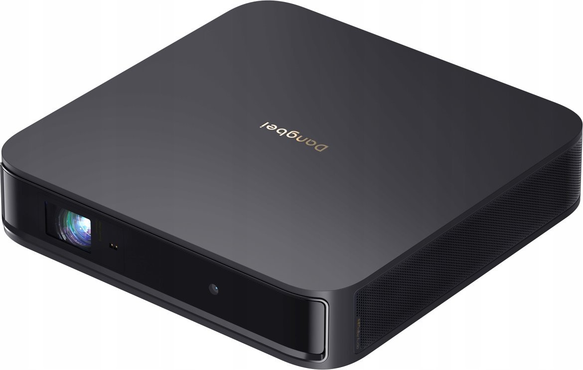 Projektor inteligjent Dangbei Atom, Google TV, lazer, bundle me mbajtëse, i bardhë
