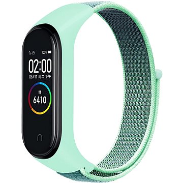 Најлонска нараквица Eternico Airy за Xiaomi Mi Band 5 6 7, прилагодлива, Menthol Mint