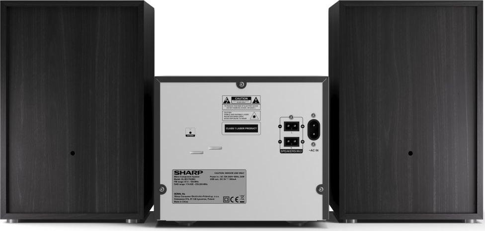 Set altoparlantësh Sharp XL-B517D, i zi