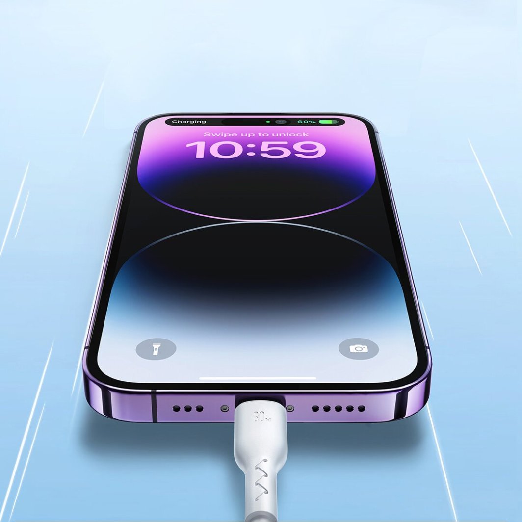 Кабел за полнење Џојрум Флеш-Чарџ Сериес SA26-CL3, USB-C во Лајтнинг, 30W, 1m, црн