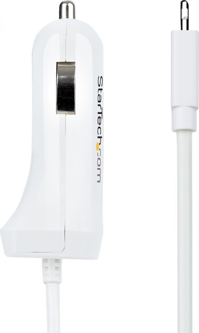 Karikues veture StarTech.com, Lightning 1m, 12W, 2 porta USB, i bardhë