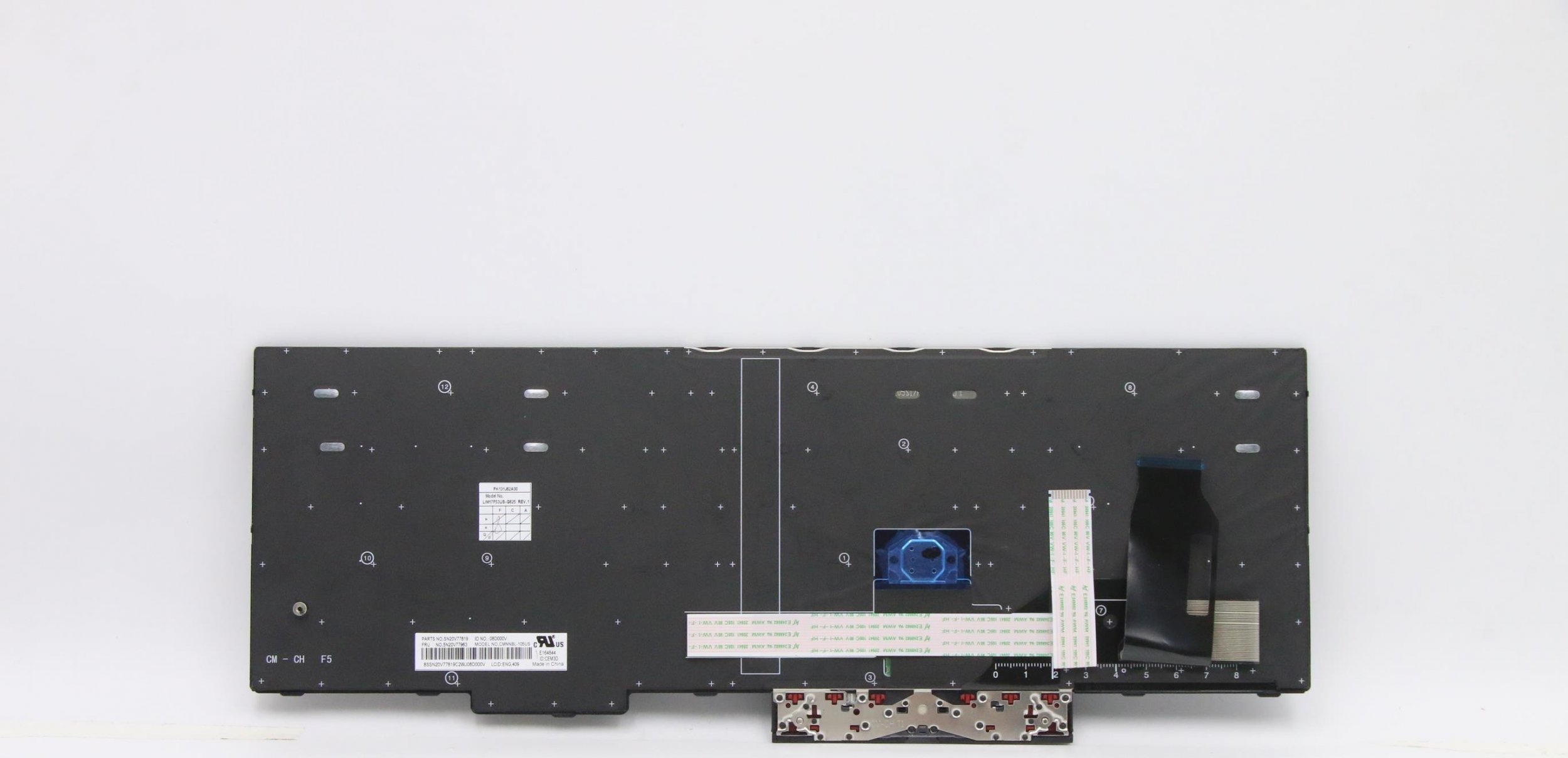 Tastierë laptopi Lenovo CMNM-CS20, me ndriçim, layout UK, e zezë