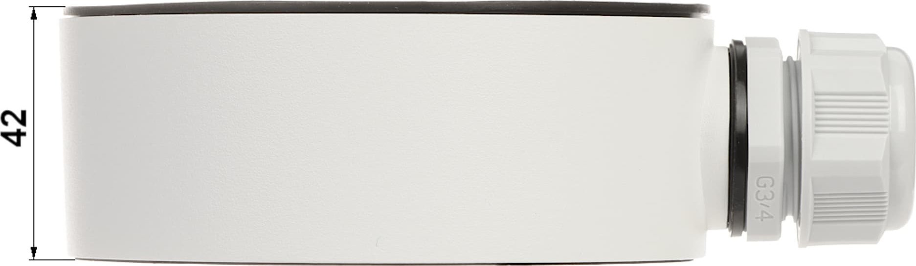 Kuti lidhëse për kamera Hikvision DS-1280ZJ-TR13, për ambiente të brendshme dhe të jashtme, e bardhë