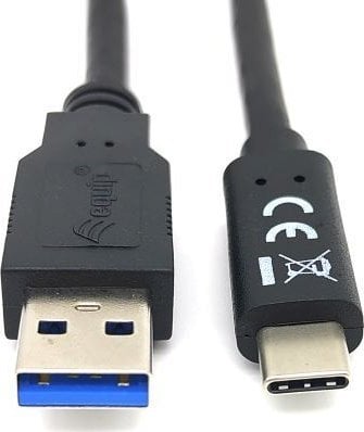 Kabllo USB Equip USB-A në USB-C 128344, 2m, USB 3.2 Gen 1, e zezë