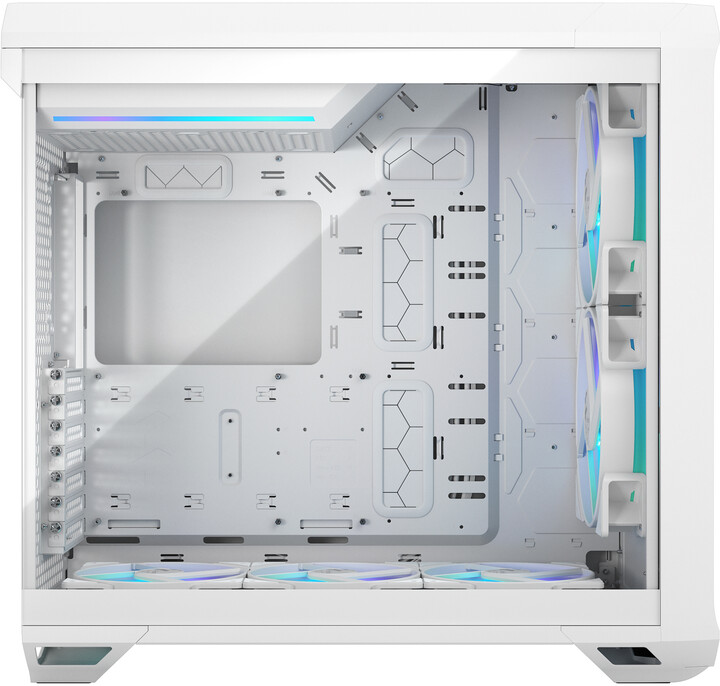 Kasë kompjuteri Fractal Design Torrent White RGB TG Clear Tint