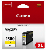 Boçë tinti Canon PGI-1500XL Y, origjinale, e verdhë