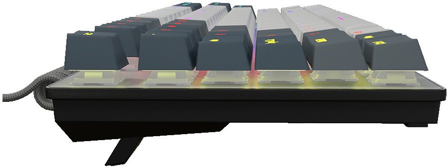 Tastierë mekanike Lorgar Azar 514 TKL, me kabllo, RGB, e bardhë