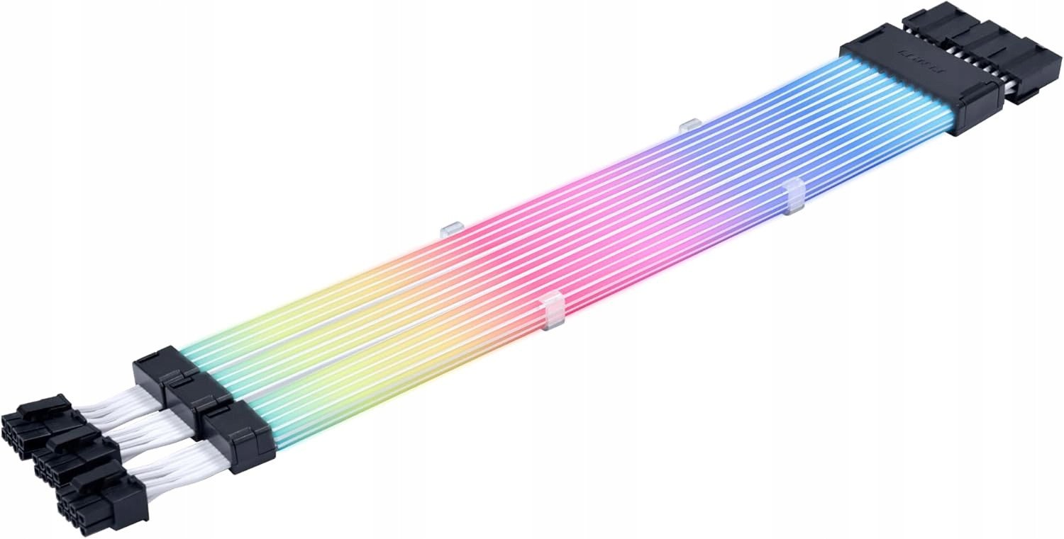 Kabllo zgjatuese ARGB për GPU Lian Li Strimer Wireless 3 x 8-pin, adresuese, e bardhë
