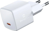 Adapter karikues SWISSTEN GaN 22044100, USB, karikim i shpejtë, i bardhë