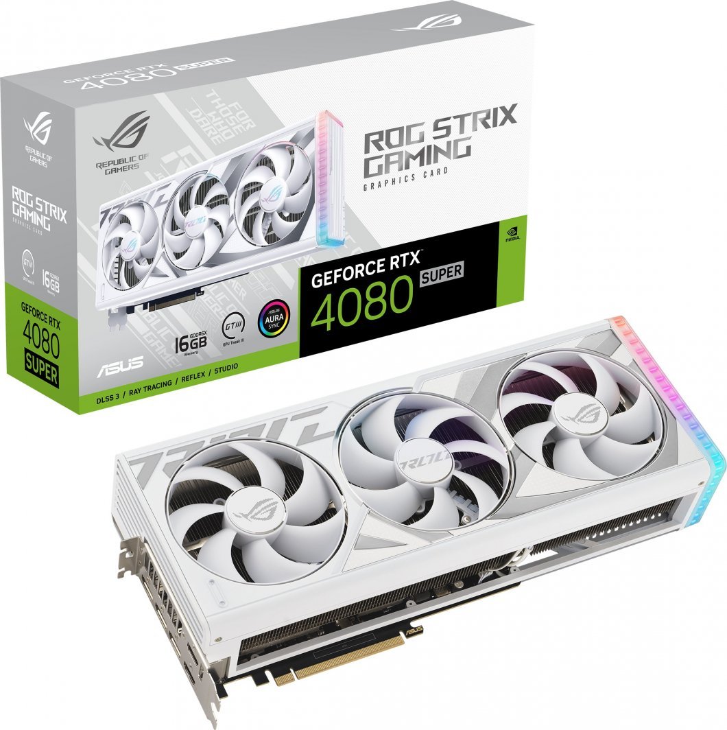 Kartelë grafike Asus ROG Strix GeForce RTX 4080 SUPER White 16GB GDDR6X