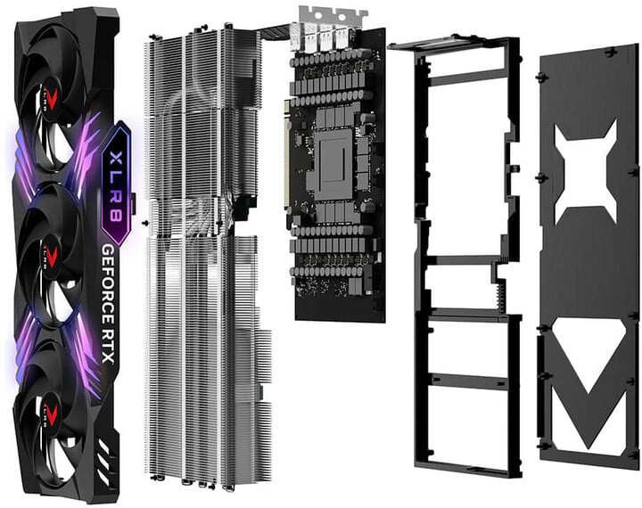 Kartelë grafike PNY GeForce RTX 4090 24GB XLR8 Gaming VERTO EPIC-X RGB Triple Fan OC, 24GB GDDR6X