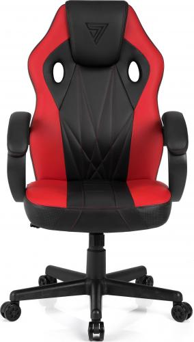 [OUTLET] Karrigë për lojëra SENSE7 Prism, e zezë/kuqe				