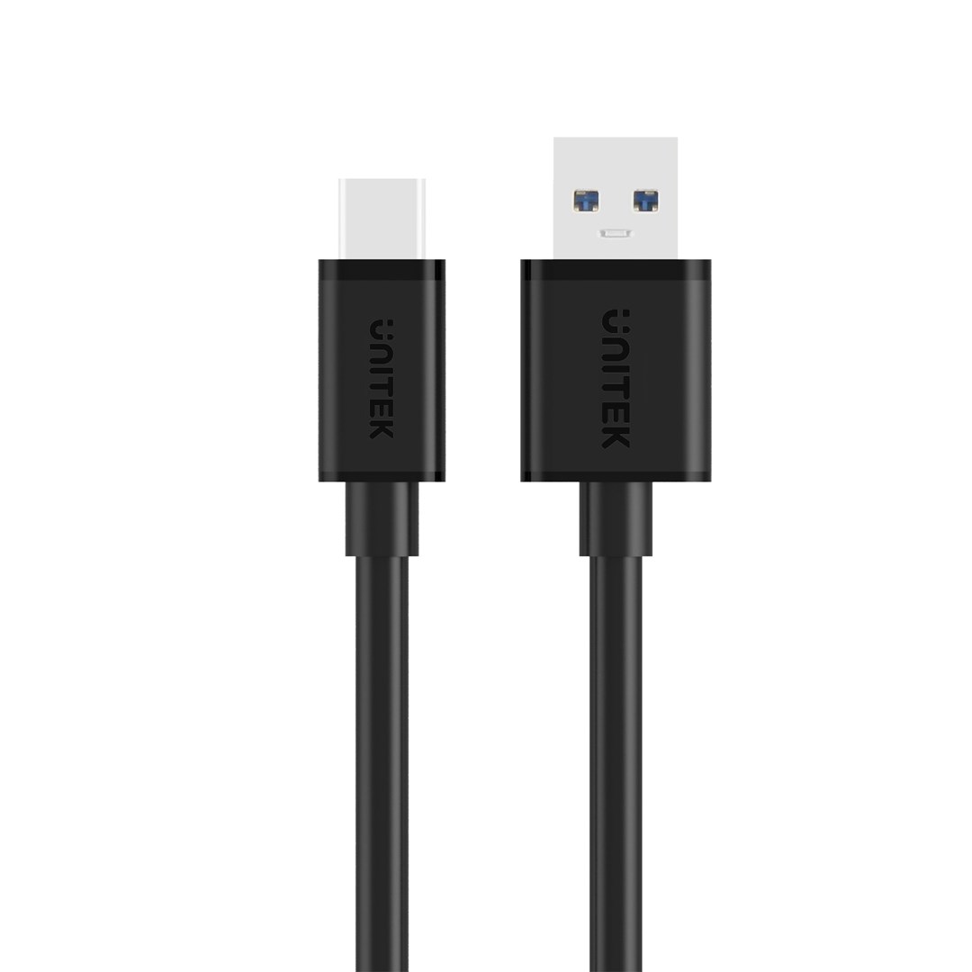 Kabllo Unitek, USB A / USB C, 1 m, e zezë