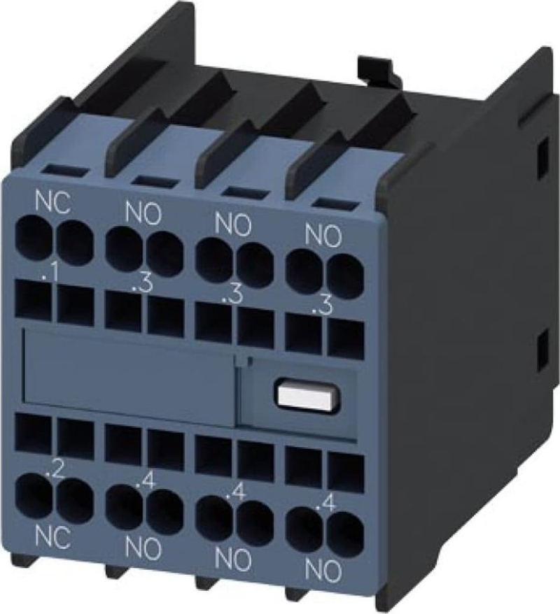 Bllok ndihmës Siemens 3RH2911-2HA31, 3NO+1NC, montim frontal