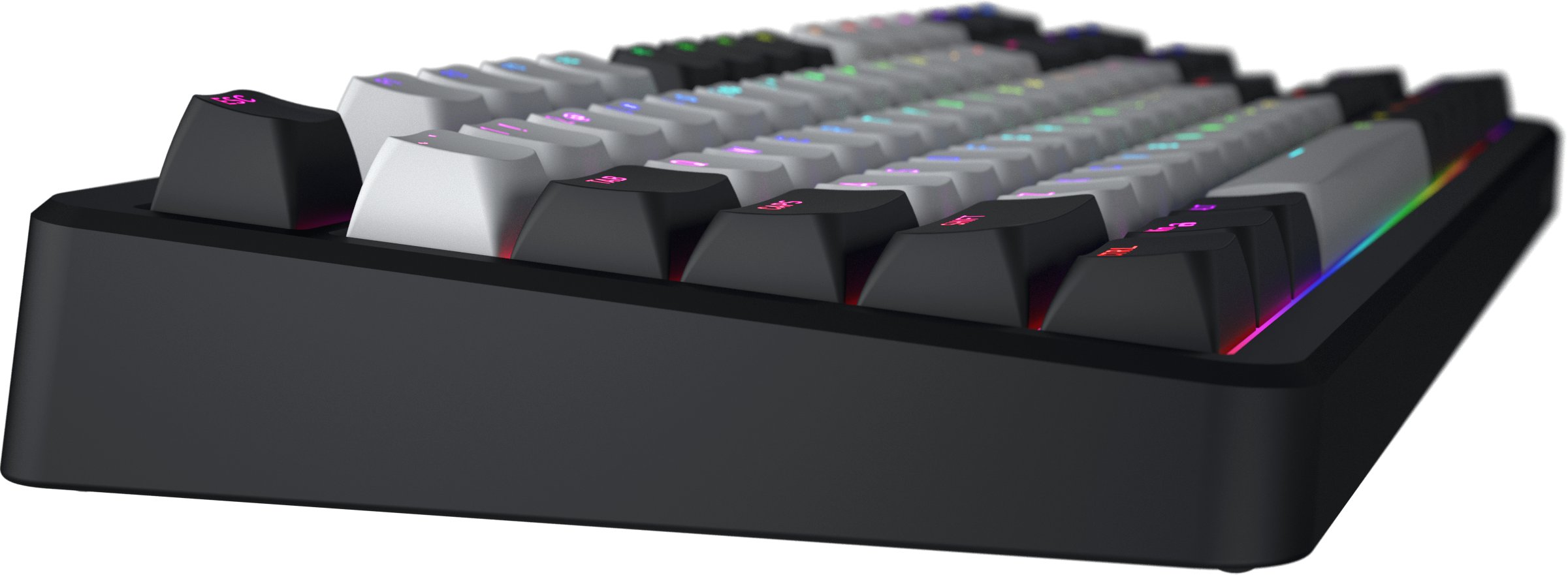 Tastierë gaming Hator HTK850 Rockfall 3 TKL, mekanike, RGB, pa numpad, me tel dhe pa tel, layout ENG