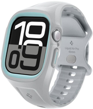 Rrip mbrojtës për orë inteligjente Spigen Liquid Air Pro, për Apple Watch 10 46mm, silikon, gri