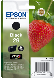 Ngjyrë për printer Epson Claria Home Ink Singlepack 29, 175 faqe, e zezë