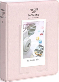 Album fotografish LoveInstant Pieces Of Moment, 64 foto, për Fujifilm Instax Mini, rozë pastel