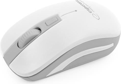 Maus Esperanza Uranus, wireless, USB, i bardhë dhe i hirt