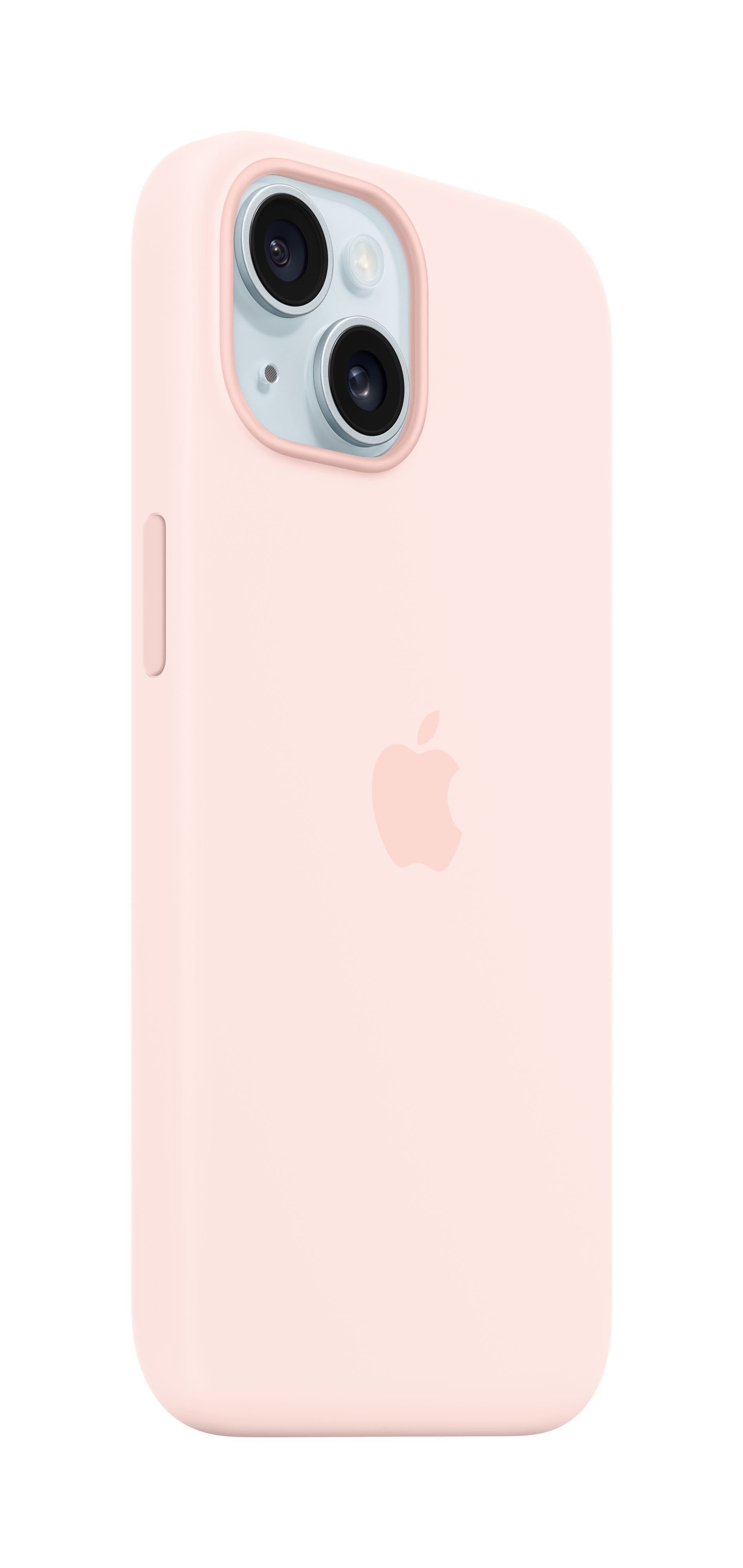 Apple iPhone 15 Silicone Case, MagSafe, Light Pink