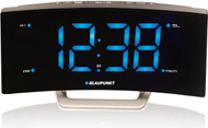 Radio digjitale me alarm Blaupunkt CR7BK Alarm Clock Radio Silver, e argjendtë