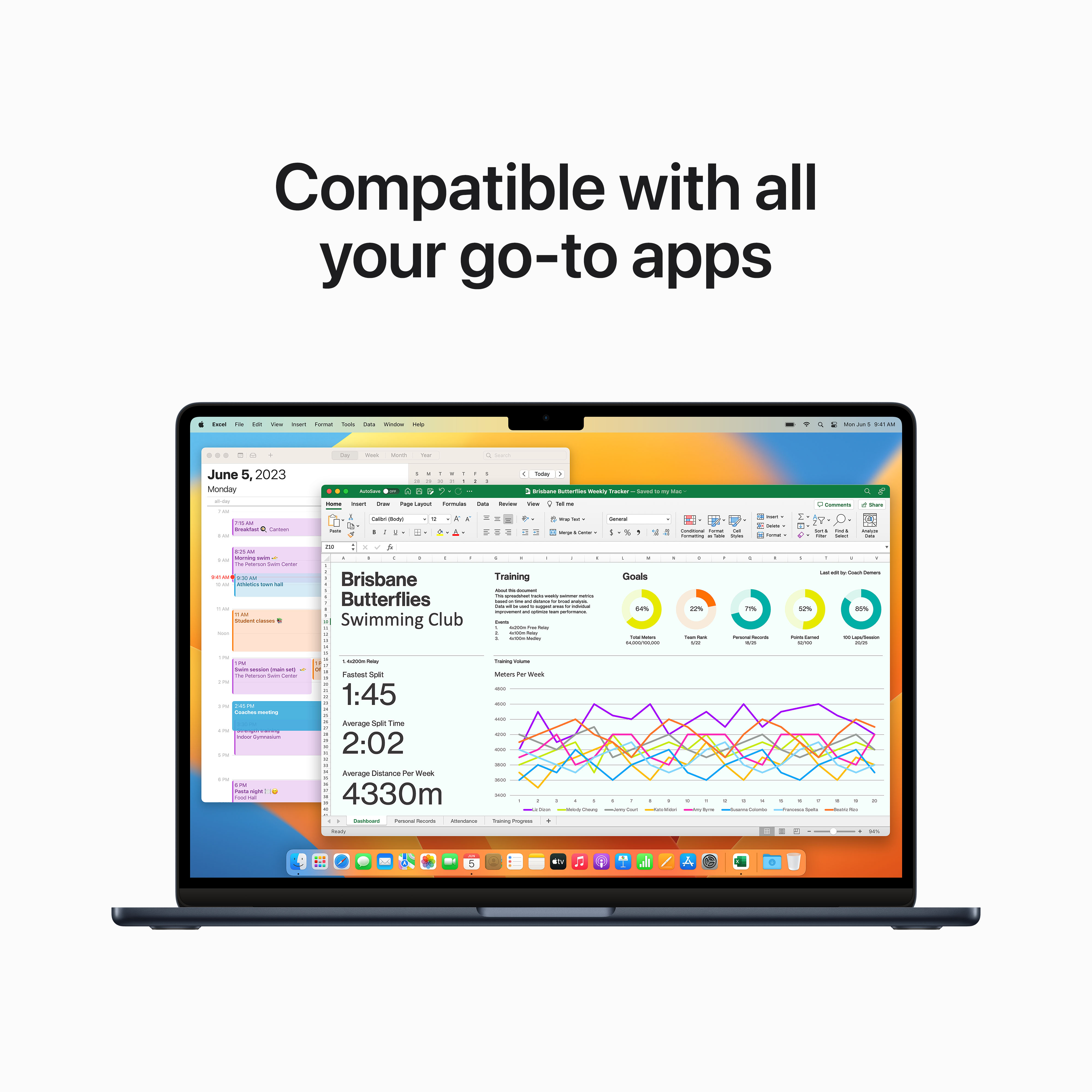 Apple MacBook Air 15", M2 8-Core CPU, 8GB, 256GB, 10-Core GPU, Midnight