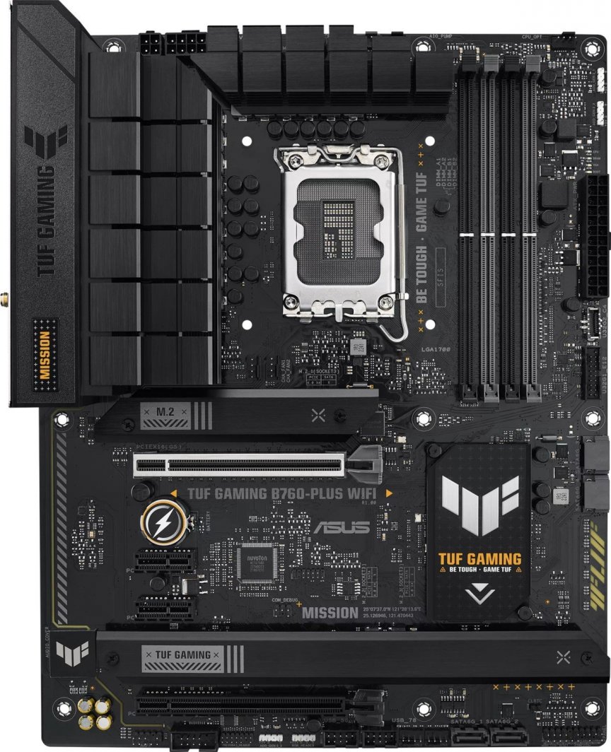 Plakë amë Asus TUF GAMING B760-PLUS WIFI, e zezë 4