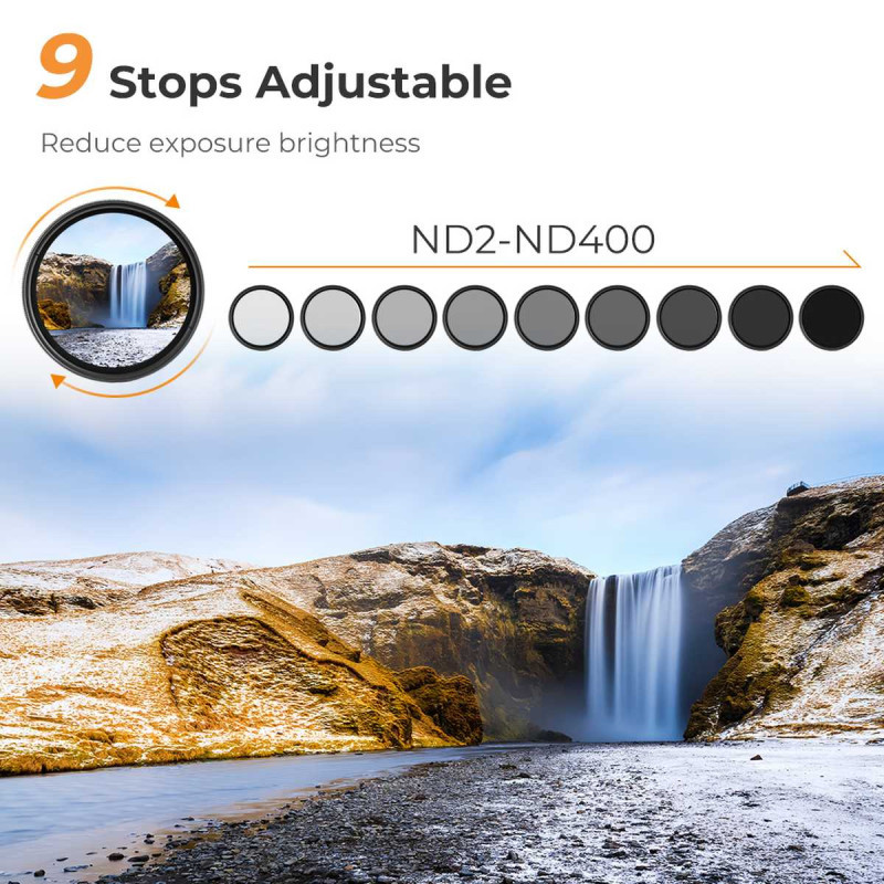 K&F Concept Slim Variable ND Filter 49mm