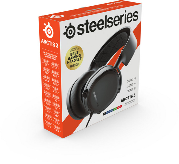 [OUTLET] Kufje gaming SteelSeries Arctis 3, të zeza, III