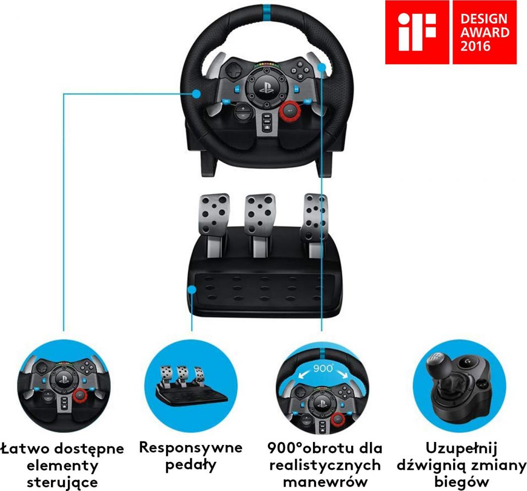 Set timon dhe pedale Logitech Handlebar G29