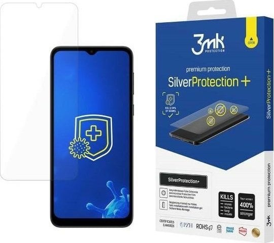 Fletë mbrojtëse ekrani 3MK Silver Protect+ për Motorola Moto E13, antimikrobiale, montim i lagësht, transparente