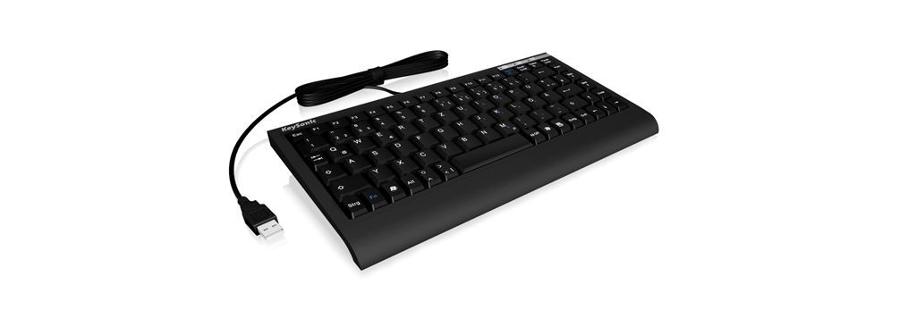 Tastierë Keysonic Mini, me kabllo, US, e zezë