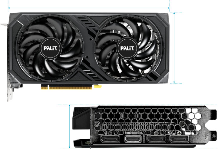 [OUTLET] PALiT GeForce RTX 4060 двојна графичка картичка, 8GB GDDR6