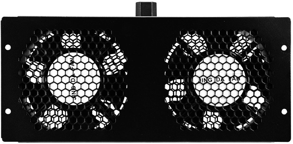 Panel ftohës për kabinet Rack Pulsar RAWP, 2 ventilatorë, i zi
