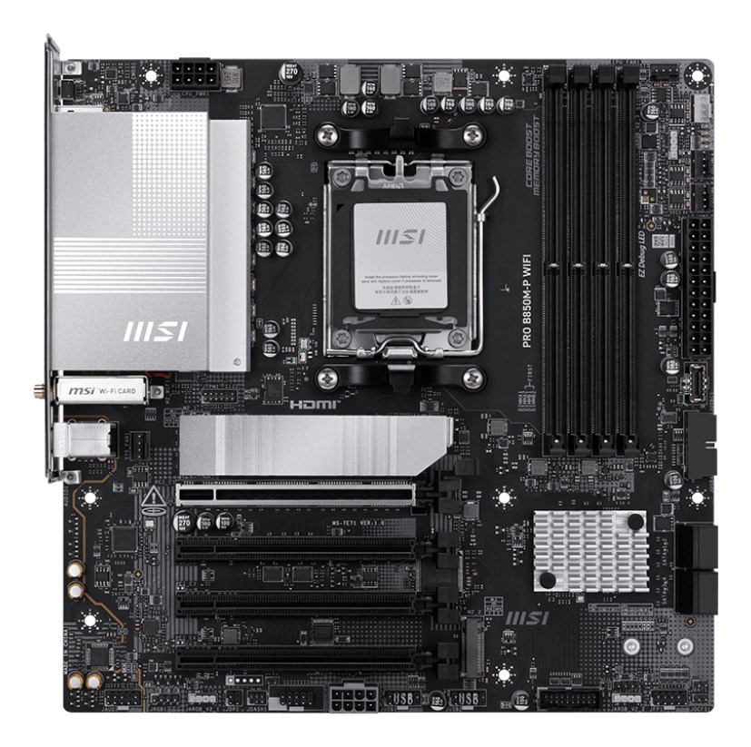 Pllakë amë MSI PRO B850M-P WIFI AMD B850 Socket AM5 micro ATX