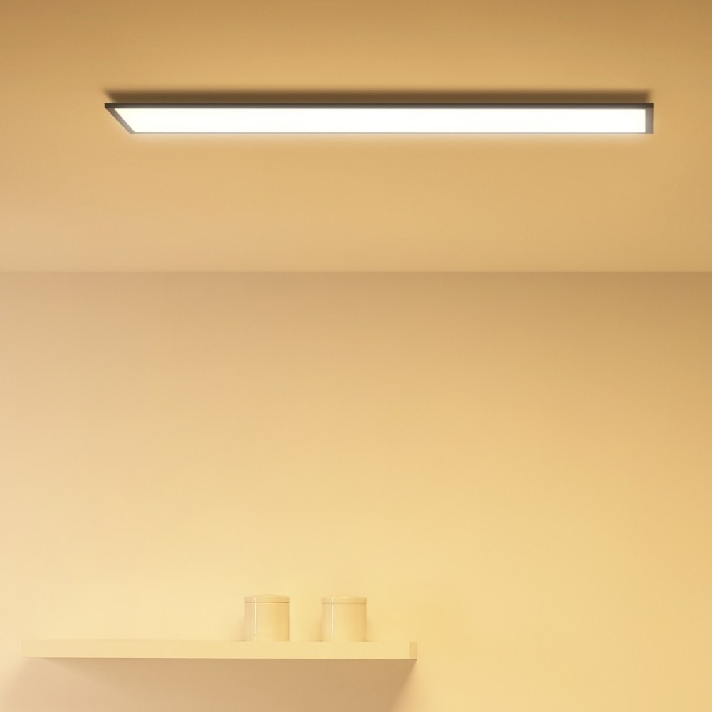 Panel tavani WiZ LED, smart Wi Fi, drejtkëndor, i zi