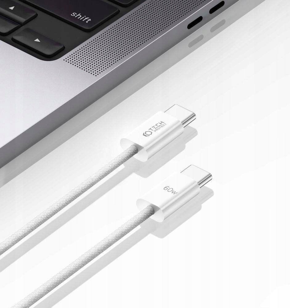 Kabllo USB C Tech Protect UltraBoost Classic, 1m, 60W 3A, e zezë