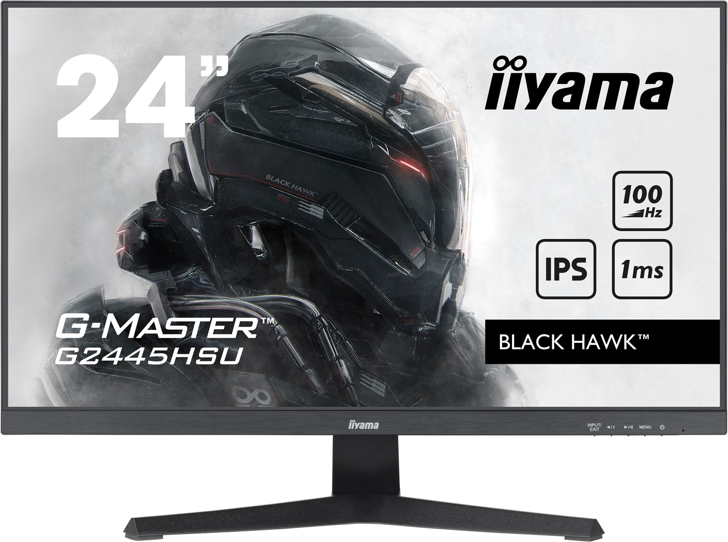 Monitor iiyama G-MASTER, 24", 1920 x 1080, Full HD, 100 Hz, i zi
