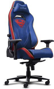 Karrige gaming Trust GXT 721SM Ruya Pro Superman, ergonomike, blu e kuqe