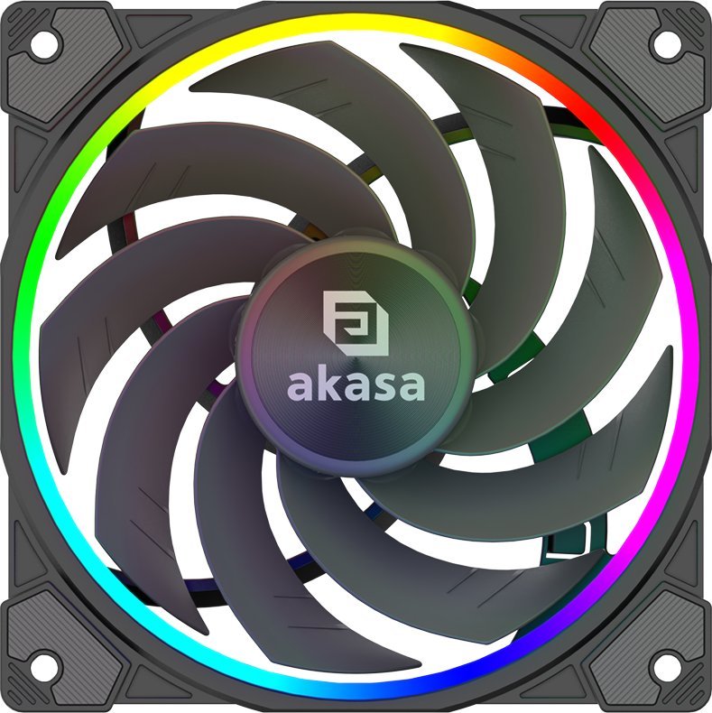 Вентилатор за куќиште Akasa SOHO AR12, 120mm, RGB, црн