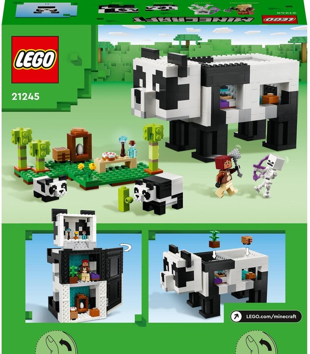 Set LEGO® Minecraft 21245 Panda's Sanctuary, 553 pjesë