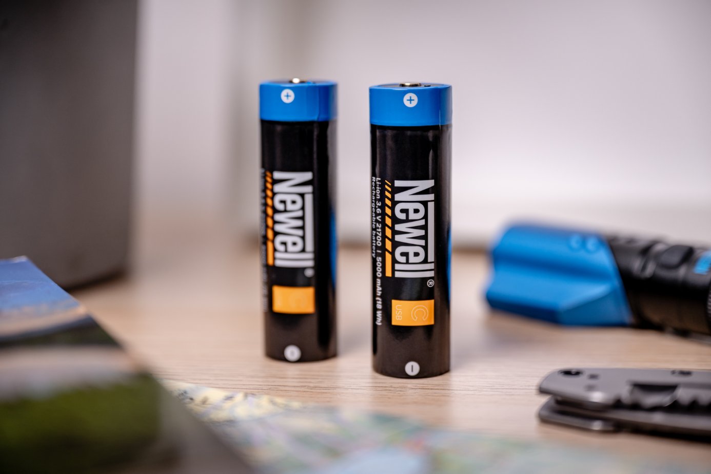 Bateri të rikarikueshme Newell 21700 USB-C, 5000 mAh, set 2 copë