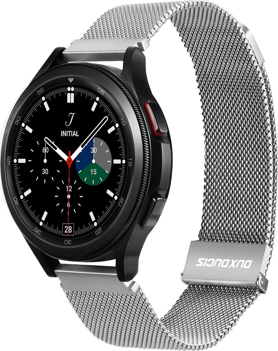 Rrip ore inteligjente Dux Ducis Magnetic Strap Milanese, çelik inoks, magnetik, argjendtë